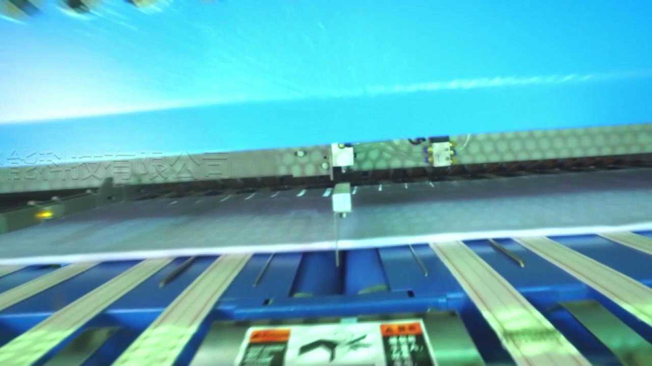 工业折叠机旅馆床单被单折叠视频